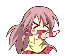 hyper high tension girl2 sticker #11825955