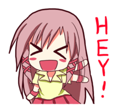 hyper high tension girl2 sticker #11825969