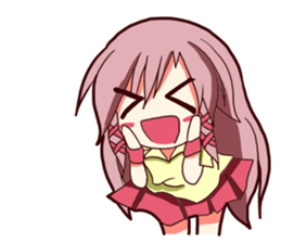 hyper high tension girl2 sticker #11825974