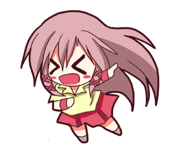 hyper high tension girl2 sticker #11825977