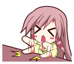 hyper high tension girl2 sticker #11825978