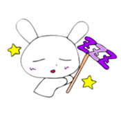 Photo booth props rabbit sticker #11826187