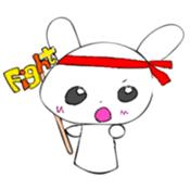 Photo booth props rabbit sticker #11826191