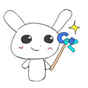 Photo booth props rabbit sticker #11826205