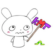 Photo booth props rabbit sticker #11826209