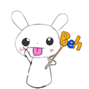 Photo booth props rabbit sticker #11826213