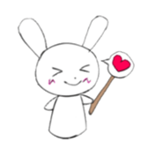 Photo booth props rabbit sticker #11826218