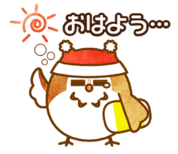 A circle Pretty owl sticker #11826542