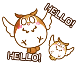 A circle Pretty owl sticker #11826543