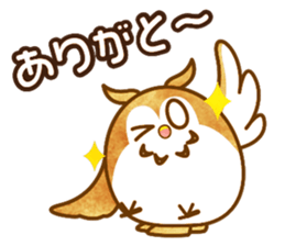 A circle Pretty owl sticker #11826545