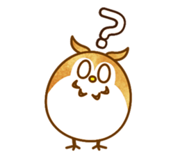 A circle Pretty owl sticker #11826546