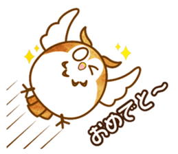 A circle Pretty owl sticker #11826549