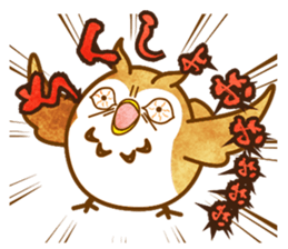 A circle Pretty owl sticker #11826555