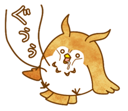 A circle Pretty owl sticker #11826558