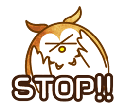 A circle Pretty owl sticker #11826562