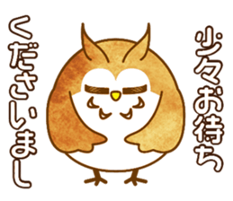 A circle Pretty owl sticker #11826574
