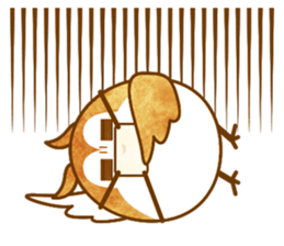 A circle Pretty owl sticker #11826575