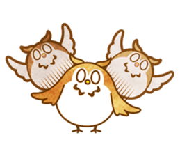 A circle Pretty owl sticker #11826576