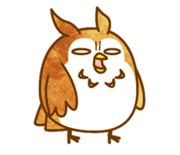 A circle Pretty owl sticker #11826581