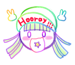 My favorite colorful girls sticker #11826675