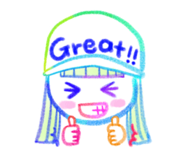My favorite colorful girls sticker #11826678