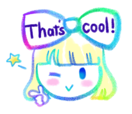 My favorite colorful girls sticker #11826679