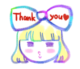 My favorite colorful girls sticker #11826682