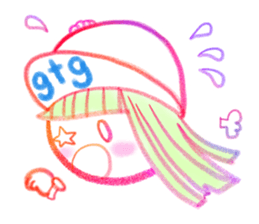 My favorite colorful girls sticker #11826691