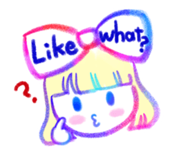 My favorite colorful girls sticker #11826695