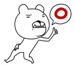 with a turned-up chin of the bear sticker #11827267