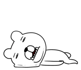 with a turned-up chin of the bear sticker #11827294