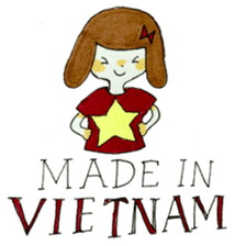 a girl in Vietnam sticker #11827573