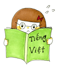 a girl in Vietnam sticker #11827579