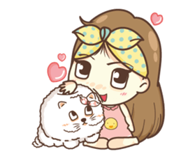 wah wah love you. sticker #11827964