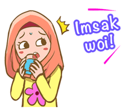 Euis Geulis Hijab: Ramadhan & Daily Talk sticker #11828913