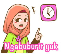 Euis Geulis Hijab: Ramadhan & Daily Talk sticker #11828919