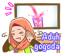 Euis Geulis Hijab: Ramadhan & Daily Talk sticker #11828936