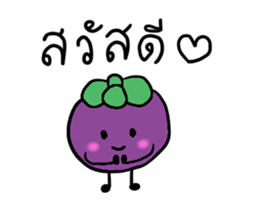 Thai Fruits in Thai Language sticker #11829710