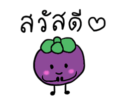 Thai Fruits in Thai Language sticker #11829710