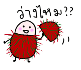 Thai Fruits in Thai Language sticker #11829715