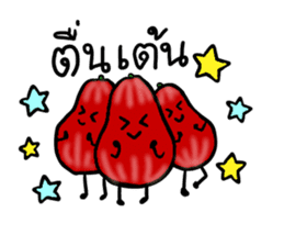 Thai Fruits in Thai Language sticker #11829724
