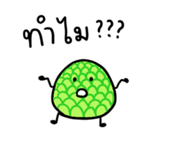 Thai Fruits in Thai Language sticker #11829733