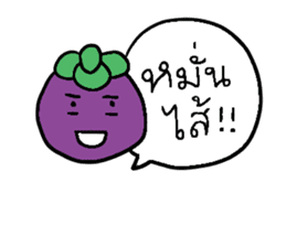 Thai Fruits in Thai Language sticker #11829735