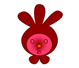 The 3-Ear Red-Eyed Bun in English sticker #11830195
