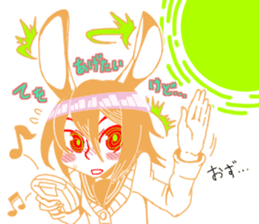 A GIRL TALKING WITH VIDEO GAME sticker #11832555