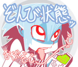 A GIRL TALKING WITH VIDEO GAME sticker #11832559