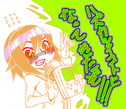 A GIRL TALKING WITH VIDEO GAME sticker #11832567