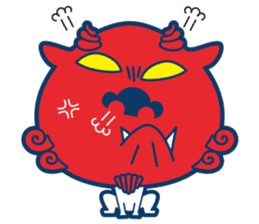 Good fortune Shisa from OKINAWA sticker #11832675