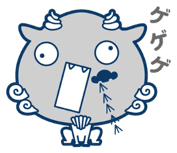 Good fortune Shisa from OKINAWA sticker #11832685