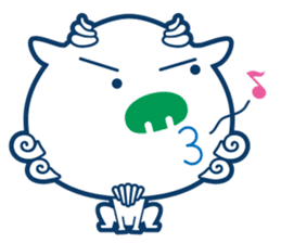 Good fortune Shisa from OKINAWA sticker #11832700